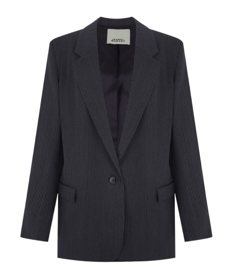 Isabel Marant Long-sleeved Suit Jacket In Black