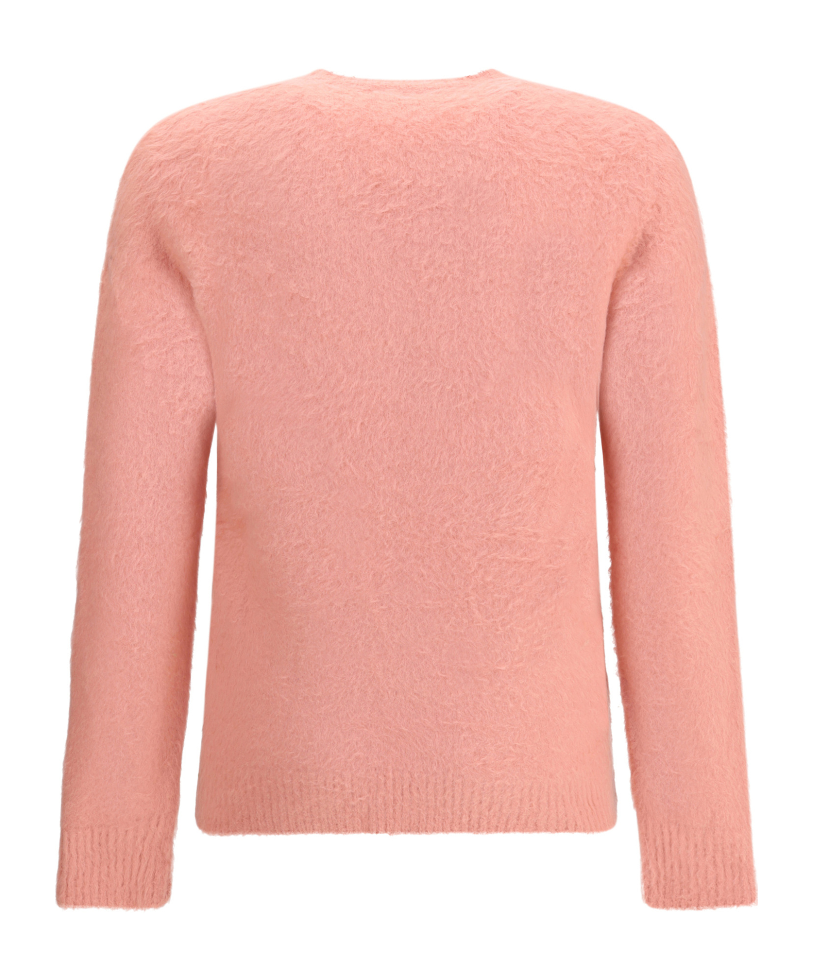 Roberto Collina Long Sleeves Pressed Gauze Round Neck Sweater Clothing In Pink
