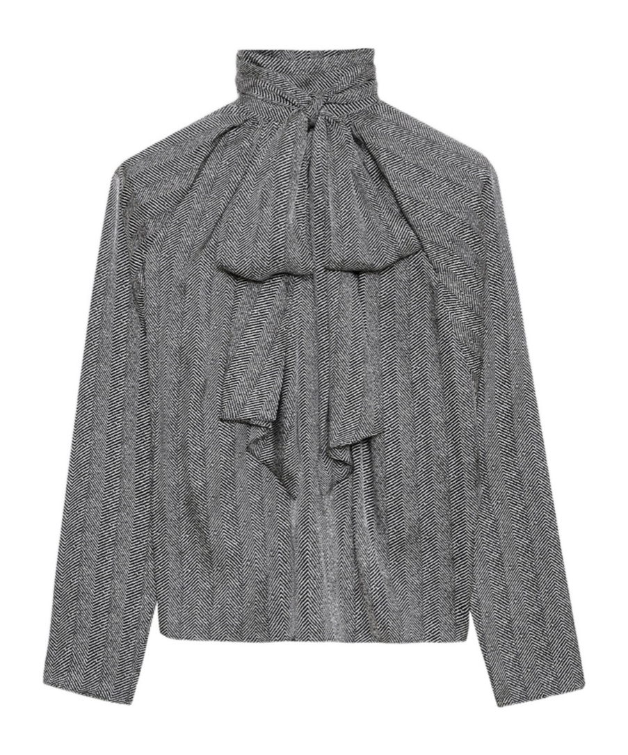 Shop Anine Bing Rachel Batwing Sleeved Top In Gray