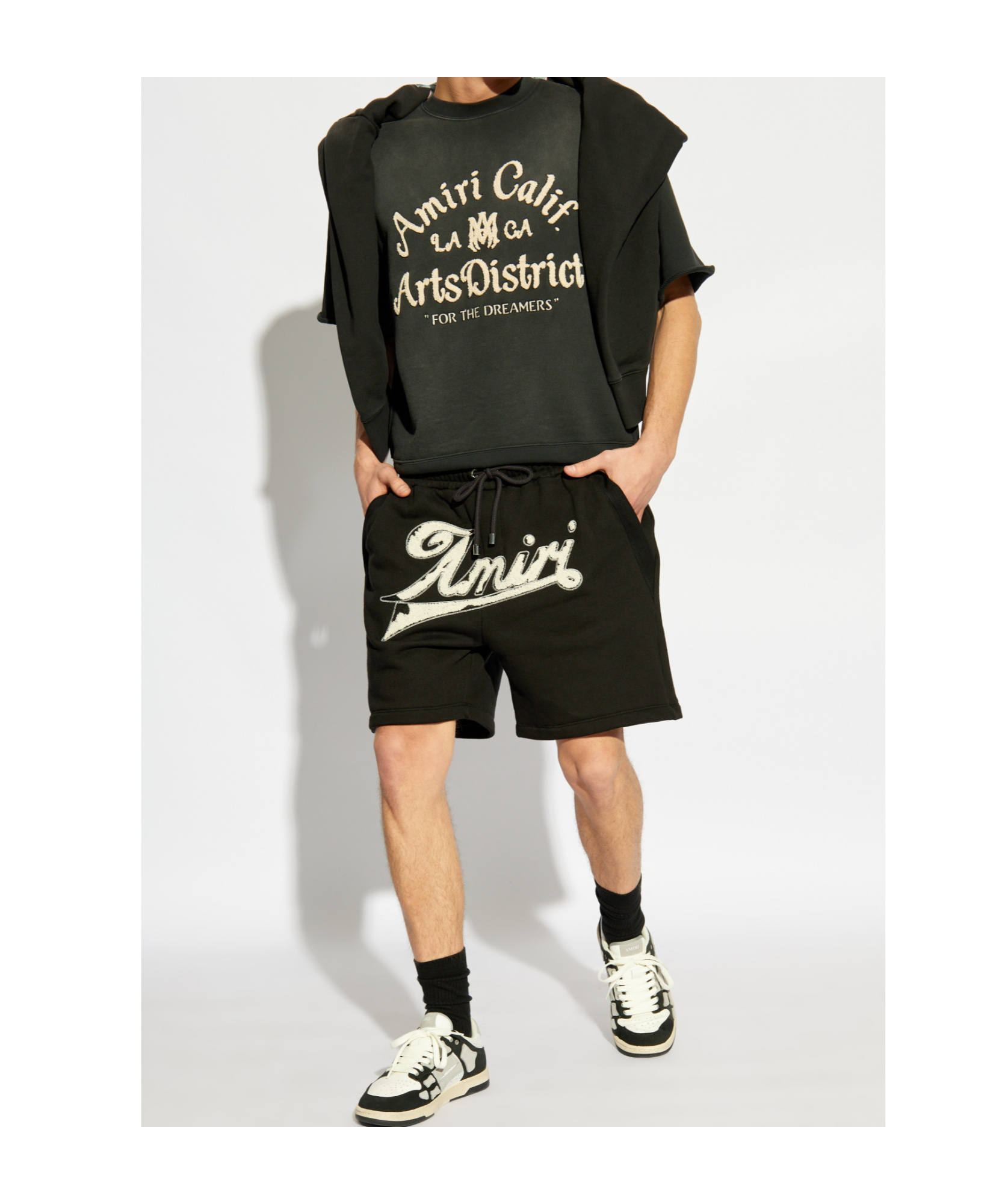 Amiri Short-sleeved T-shirt In Black
