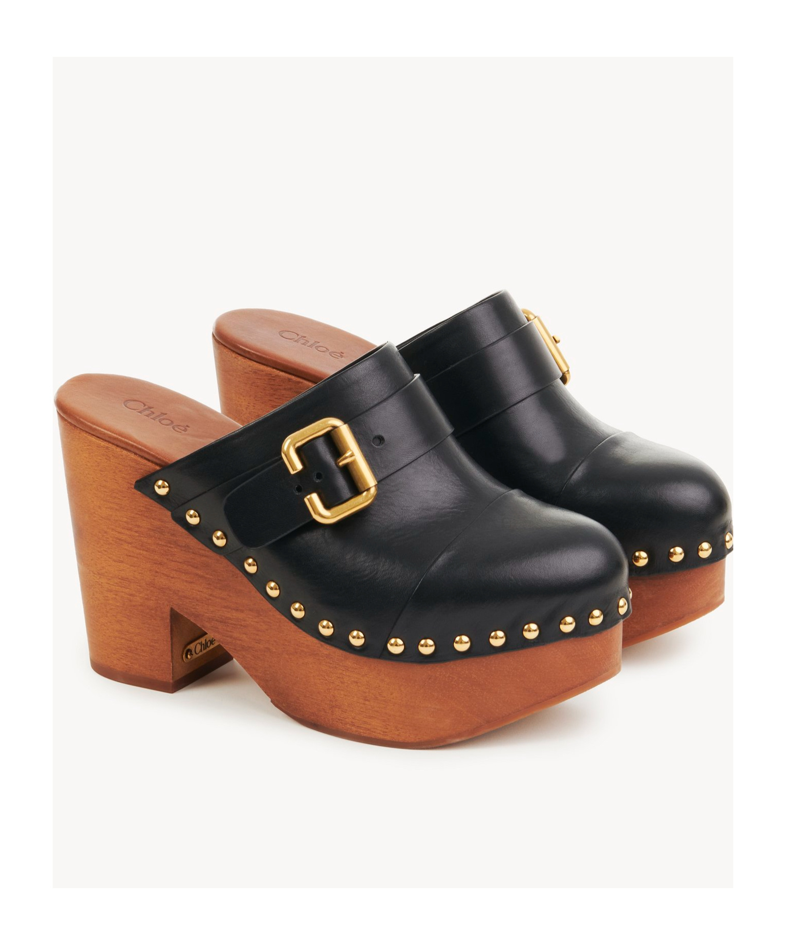 Shop Chloé Jeannette 60mm Mules In Brown