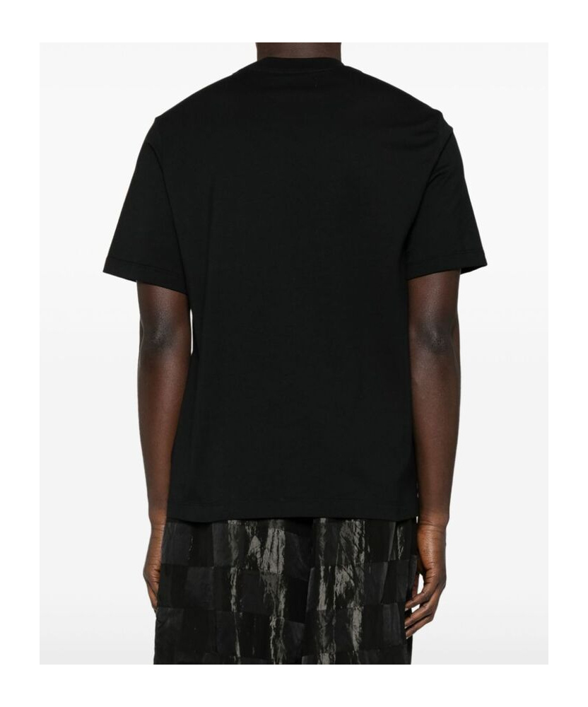 Shop Amiri Rubberised-logo T-shirt In Black