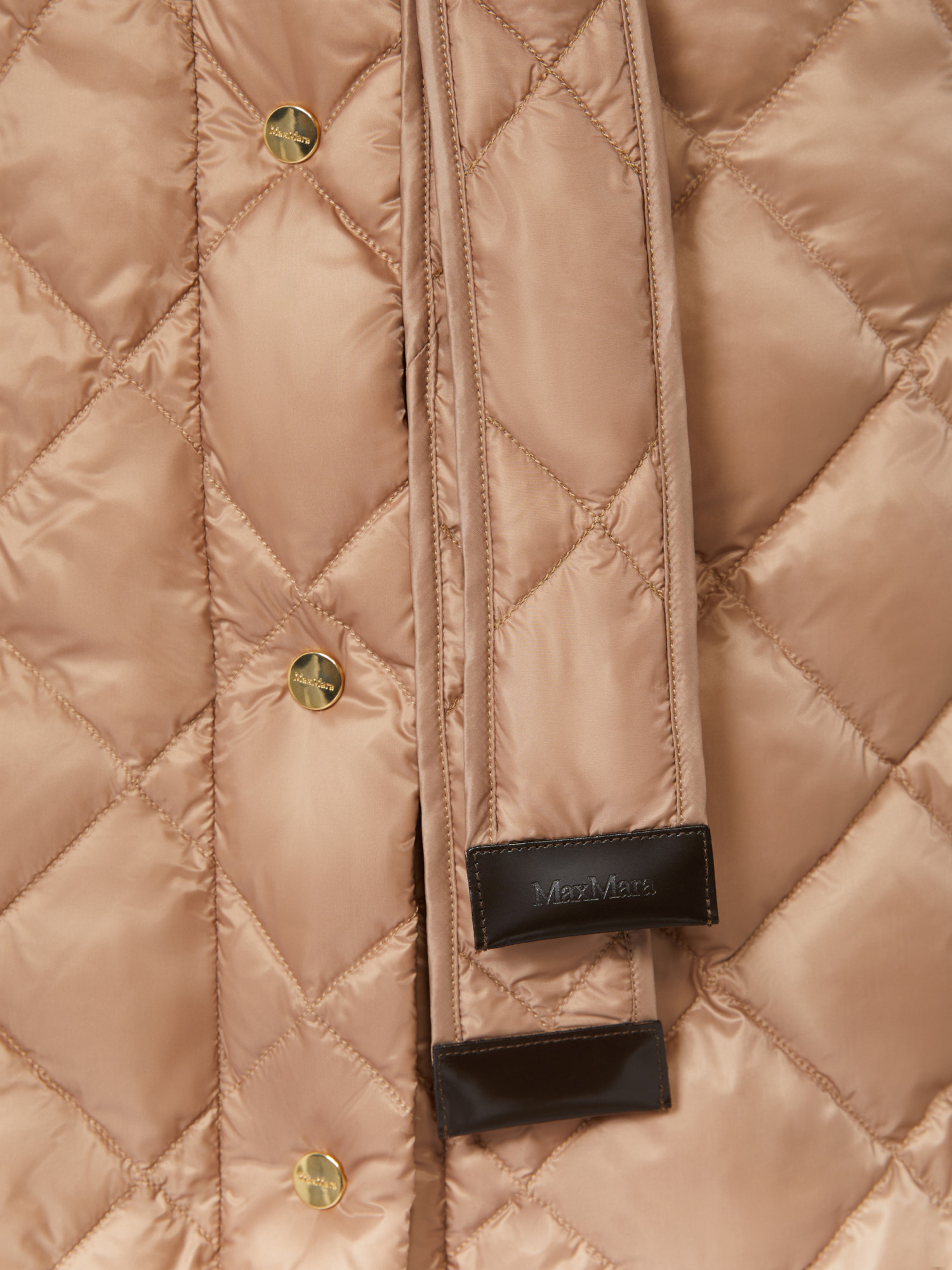 Max Mara Long-sleeved Cotton Jacket In Brown