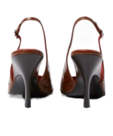 Stella Mccartney Elsa Pointed Toe Slingbacks In Brown