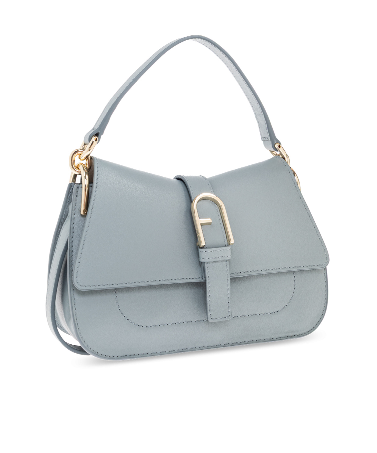 Furla Logo Shoulder Bag In Blue