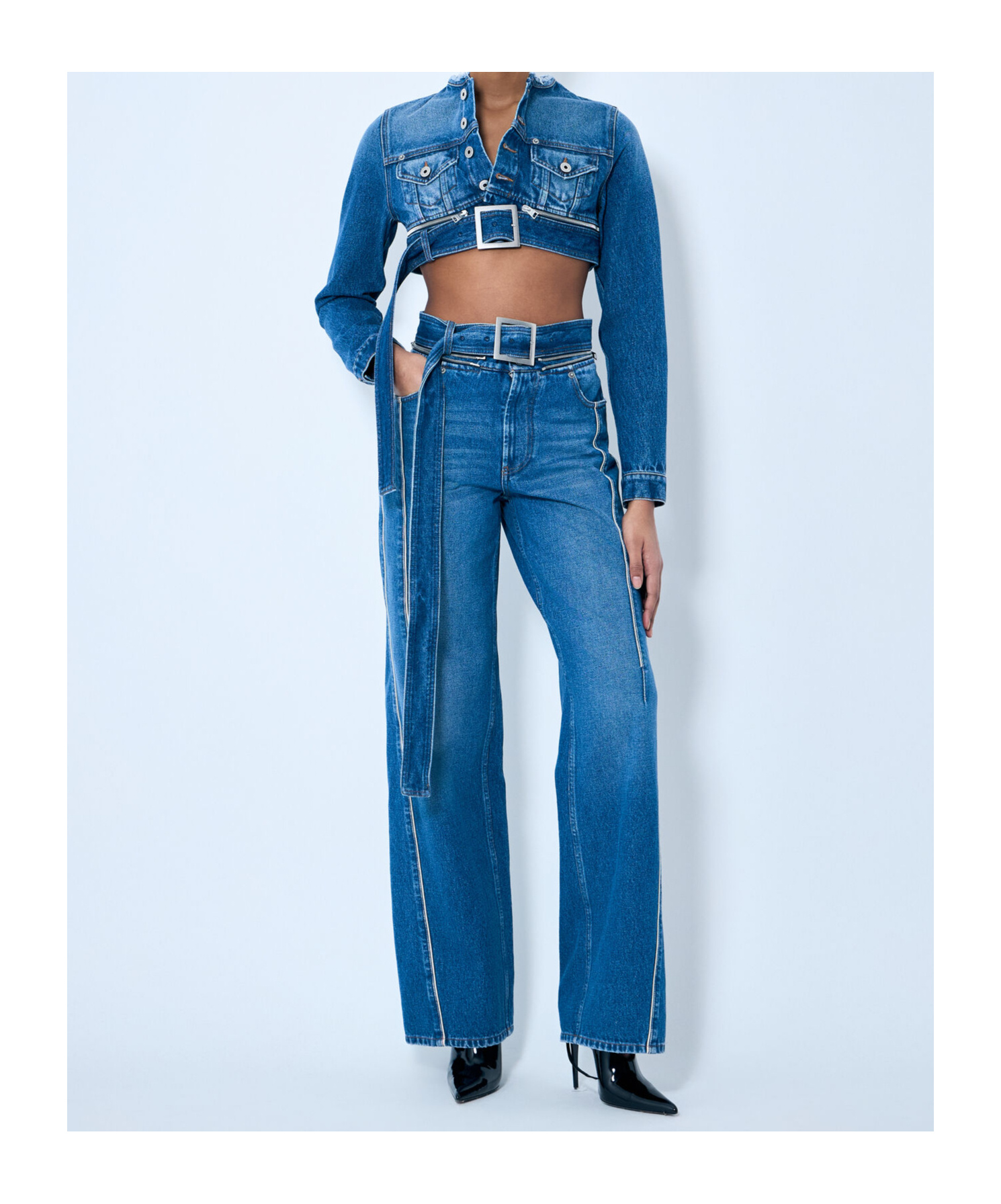 Jean Paul Gaultier Cropped Denim Jacket