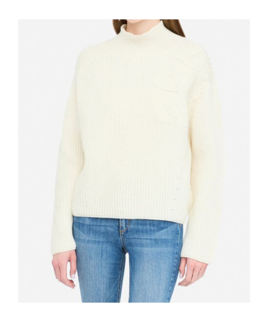 Liu •jo Logo Detail Sweater In Neutral
