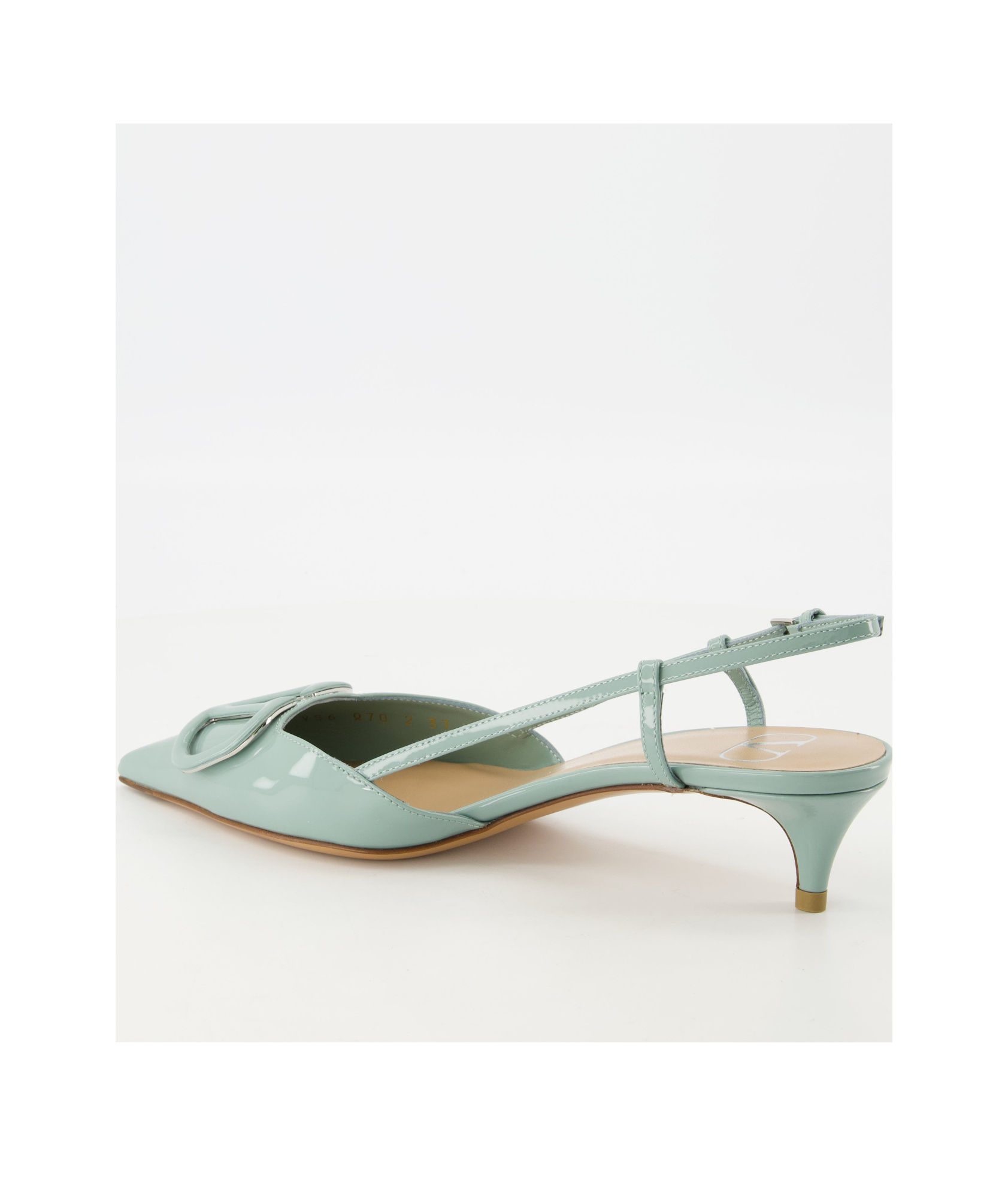 Valentino Vlogo High-heeled Sandals In Gray