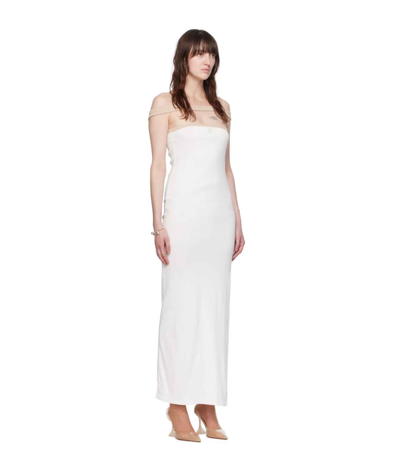 Courrèges One-collar Dress In White