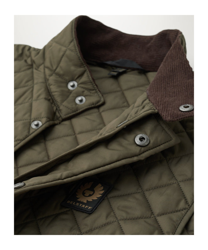 Belstaff Icon Steppweste Für Herren Quilted Recycled Nylon In Green