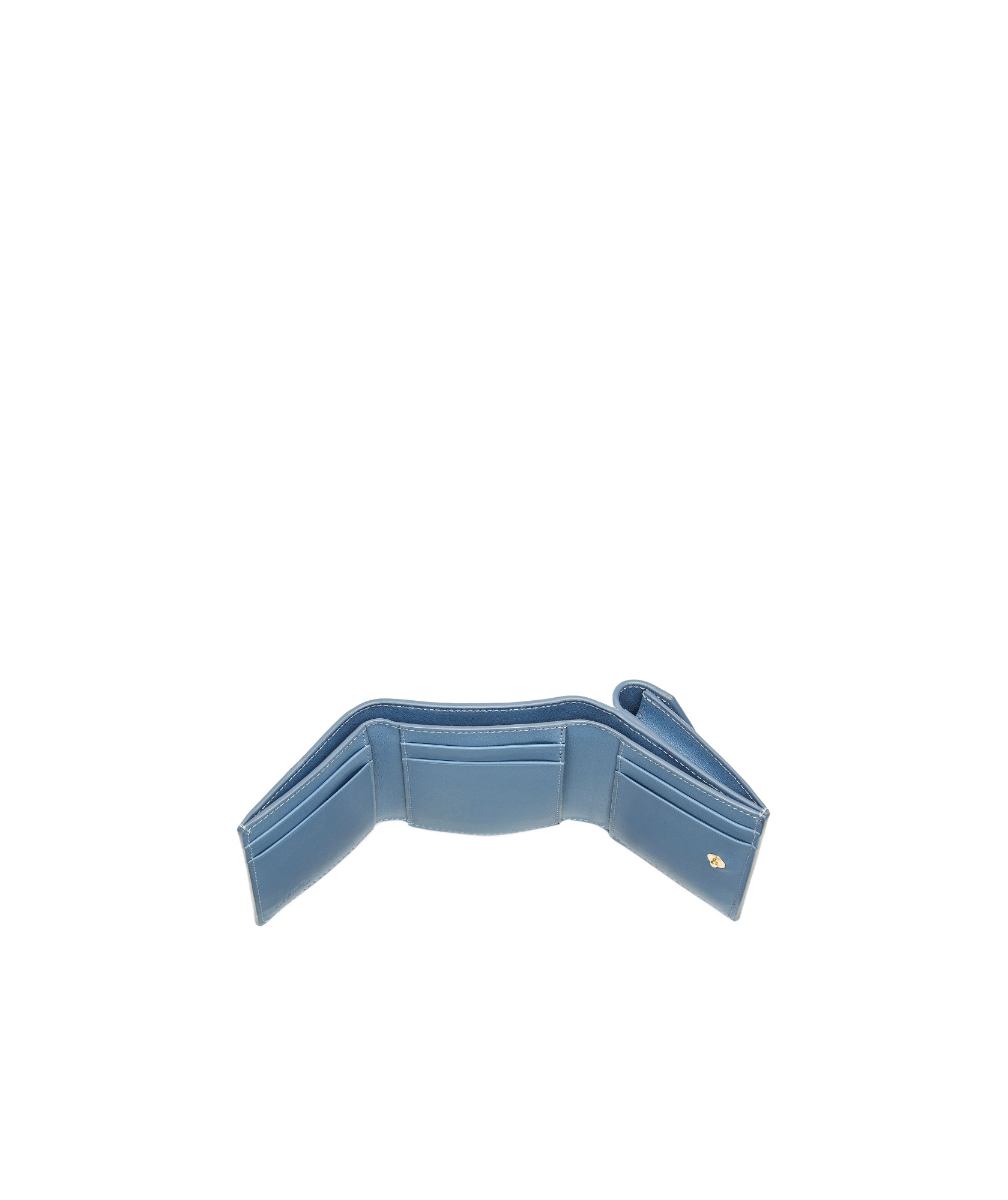 Fendi Ff Diamonds Wallet In Light Blue