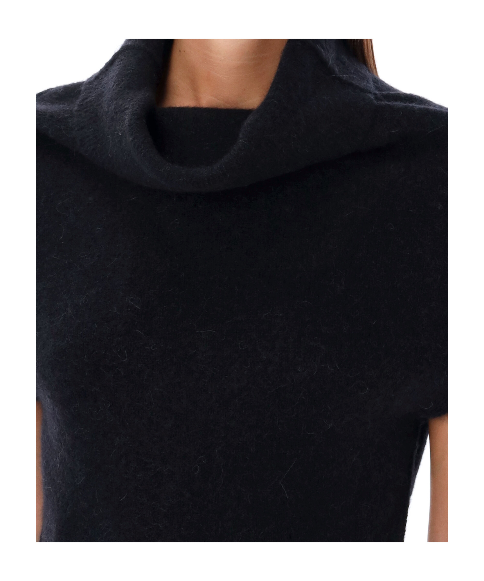 Rick Owens Sl Crater Knit Top In Black