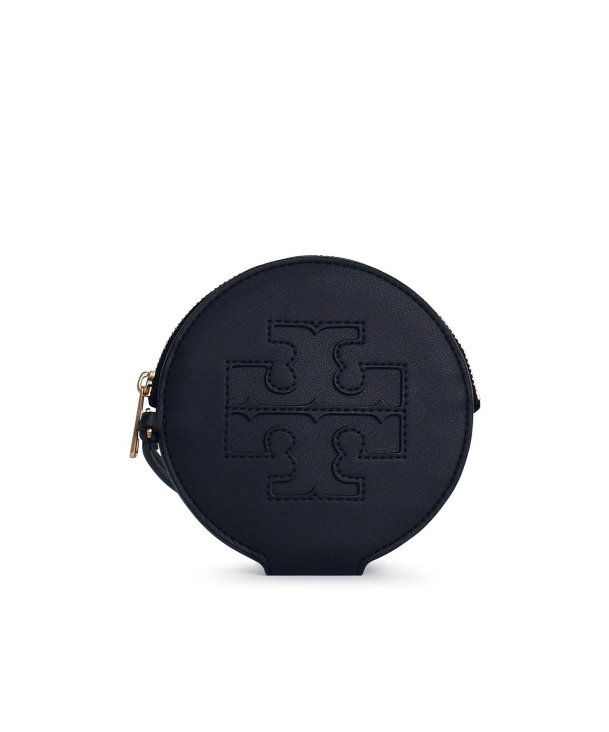 Tory Burch Ella Zip Bio Vegan Leather Card Holder In Black