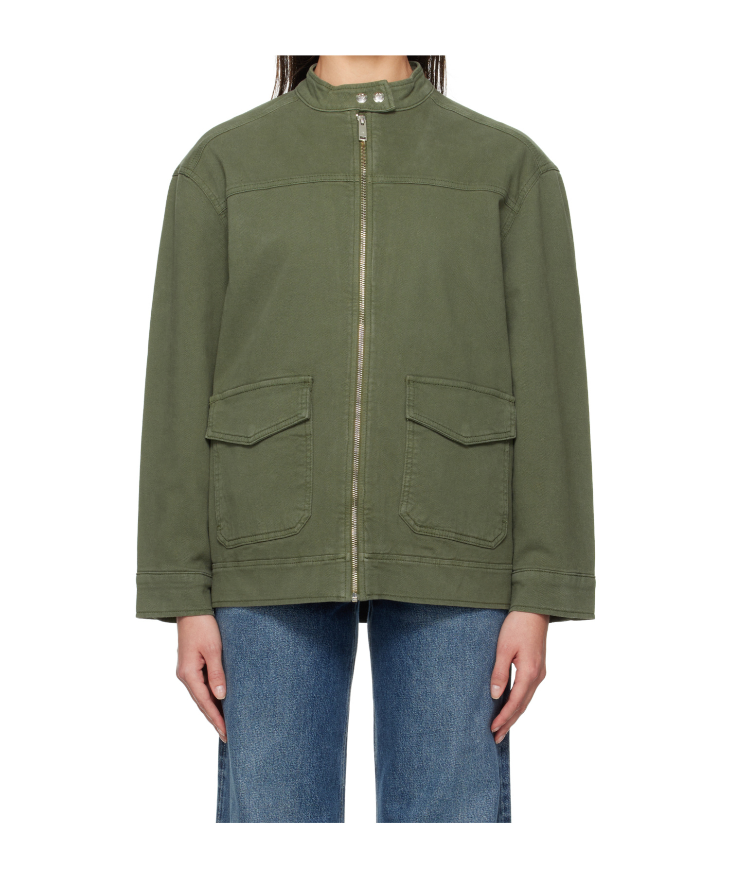 Anine Bing Henry Jacket In Army Green In Green