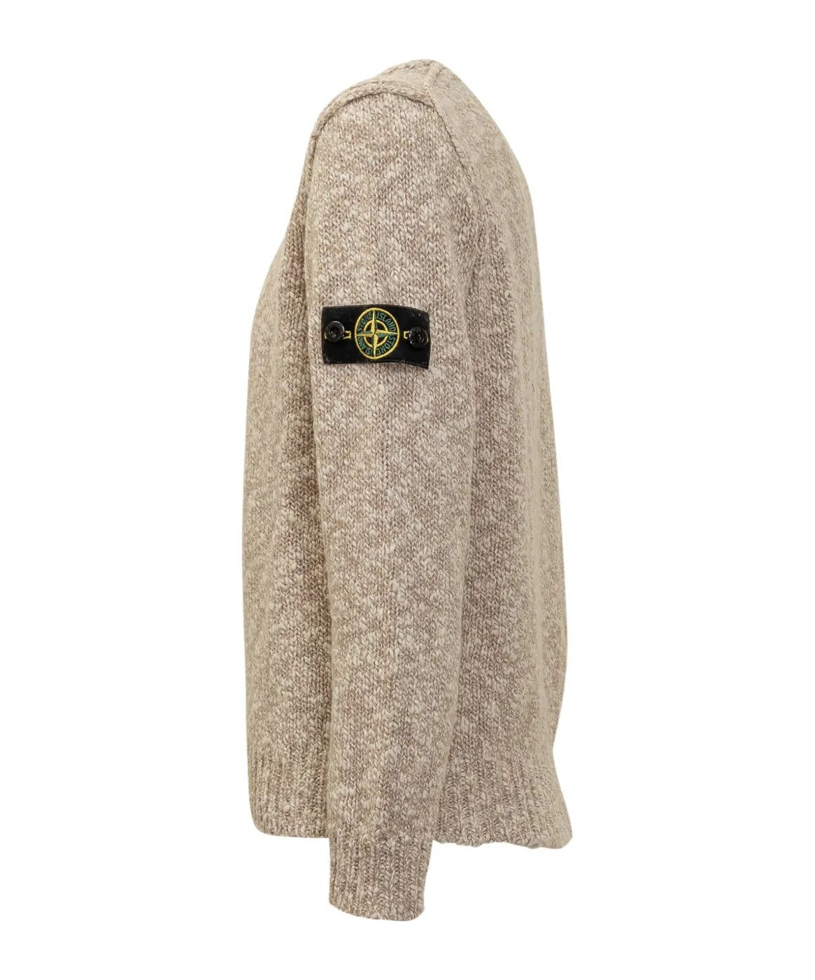 Stone Island Crew Neck Patch Sweater In Multi