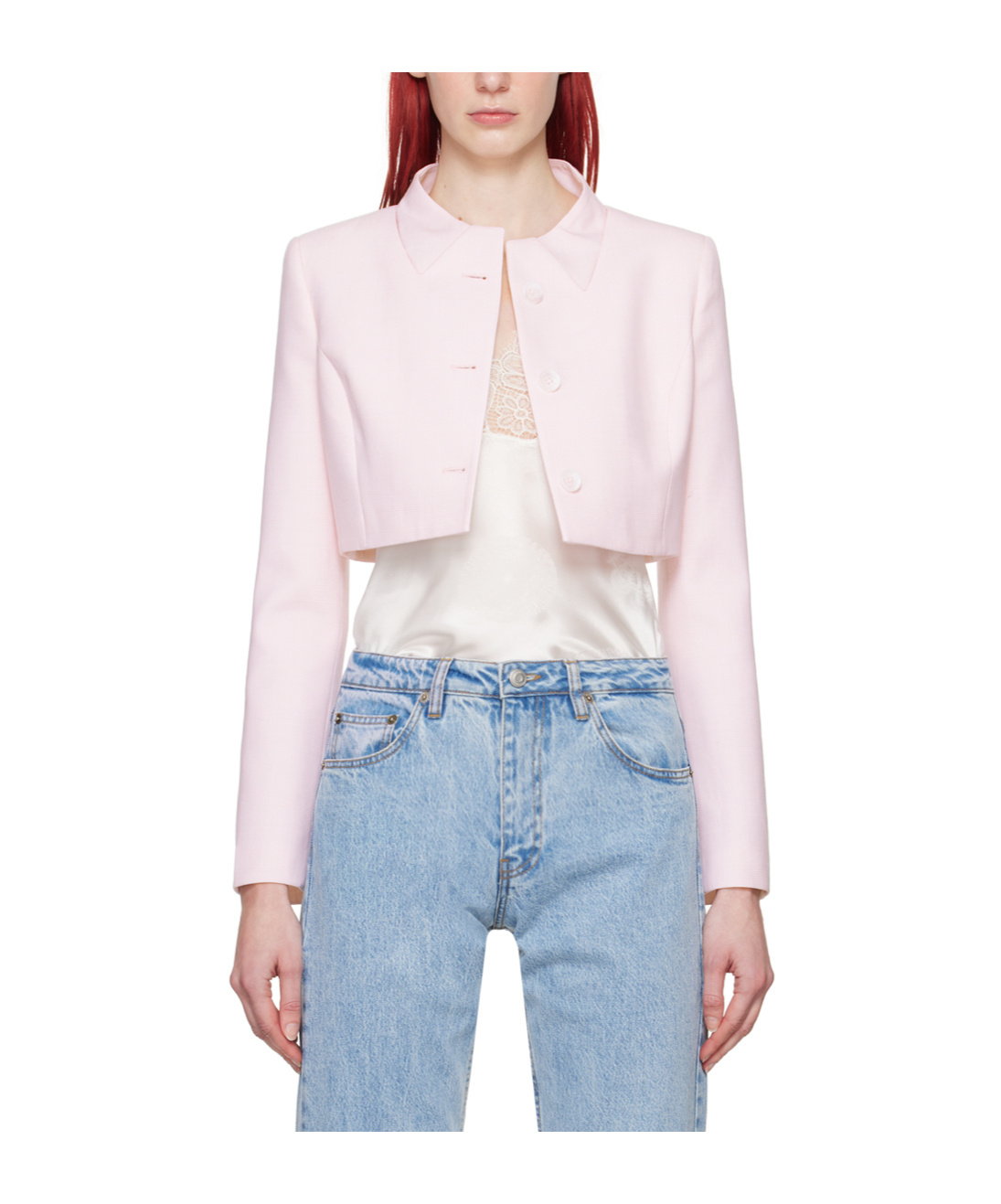 Coperni Long-sleeved Button Casual Jacket In Blue