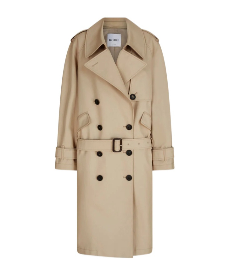 Attico Beige Trench In Sand