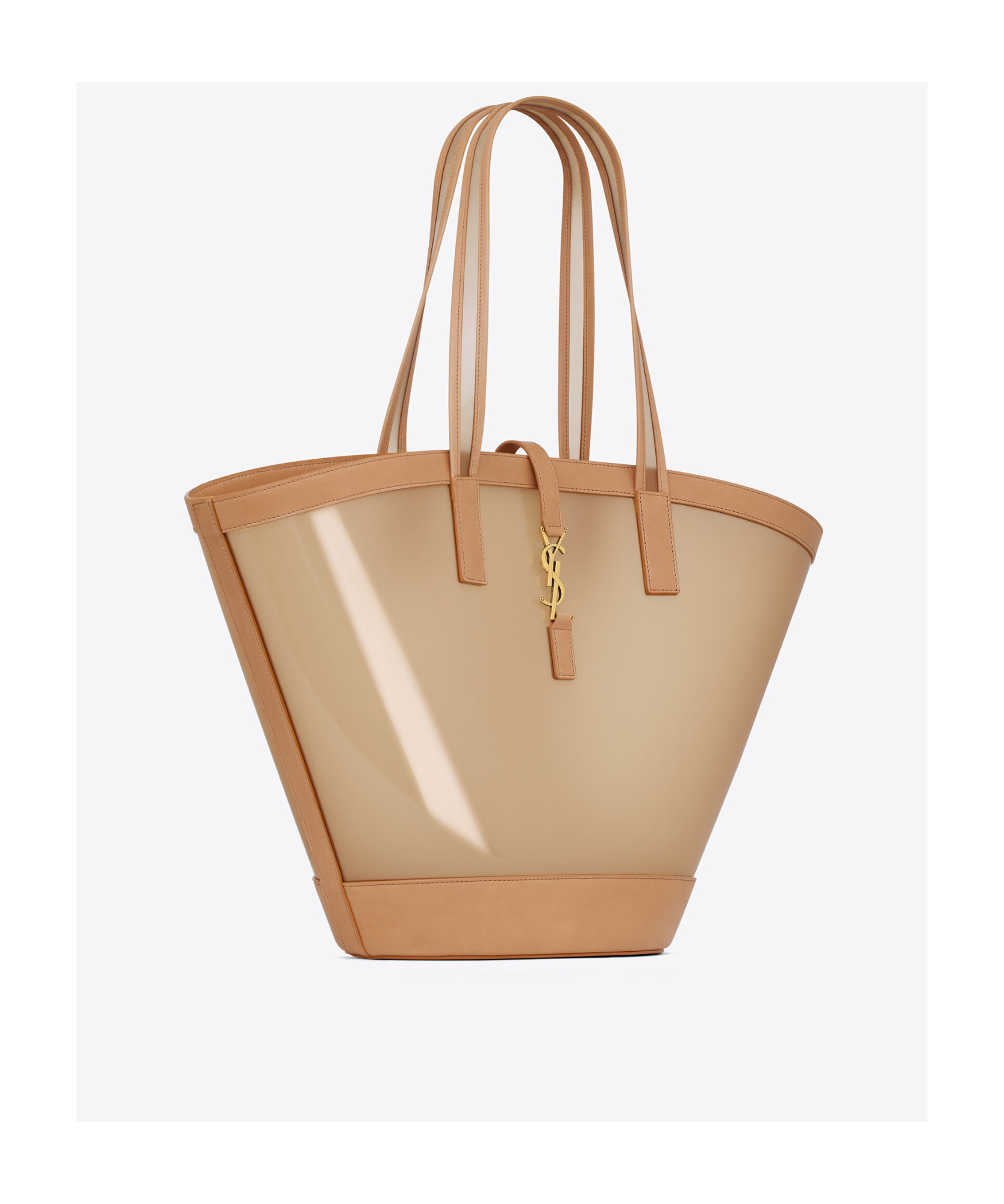 Saint Laurent Medium Panier Tote Bag In Nude