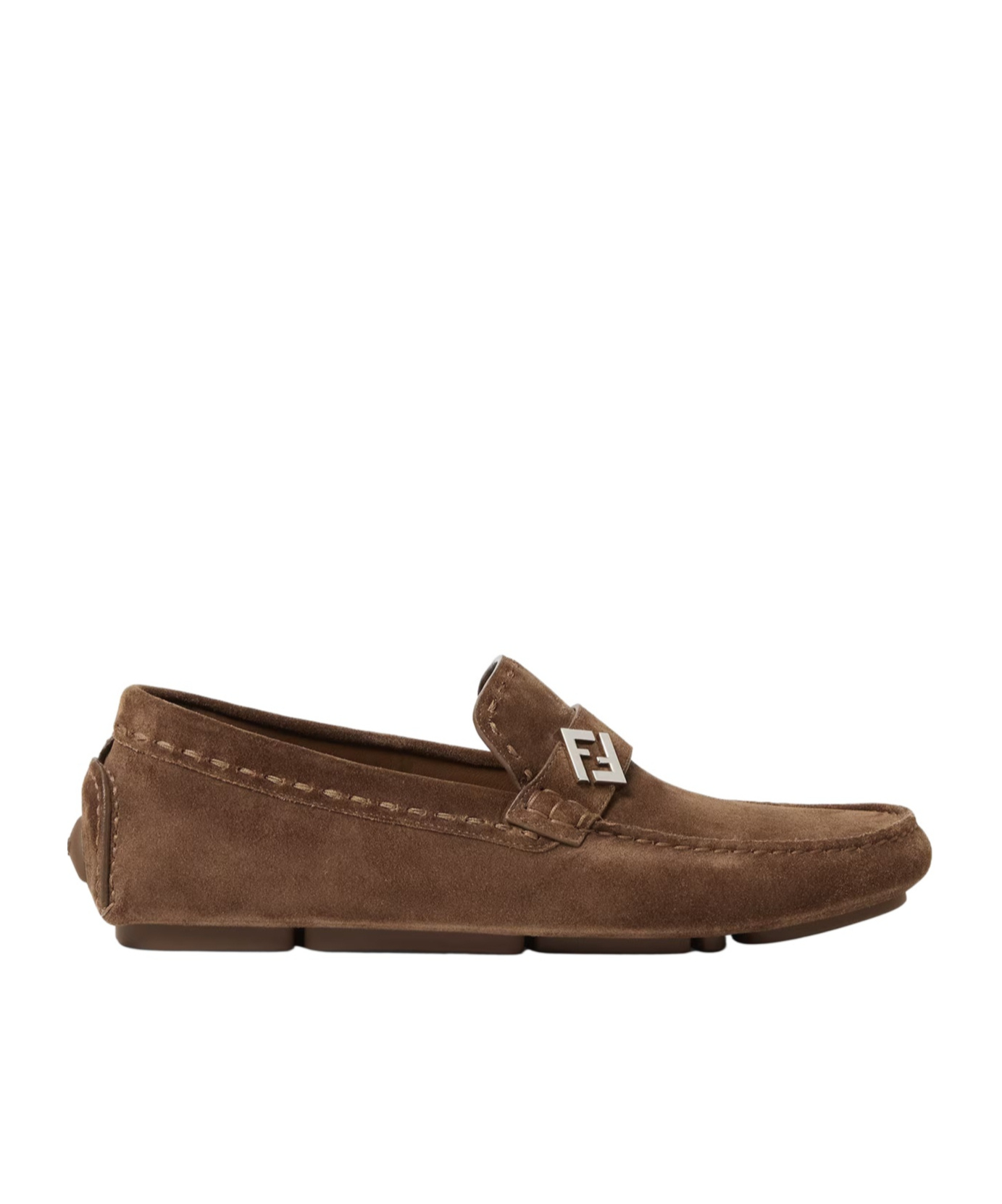 Fendi Brown Suede Drivers