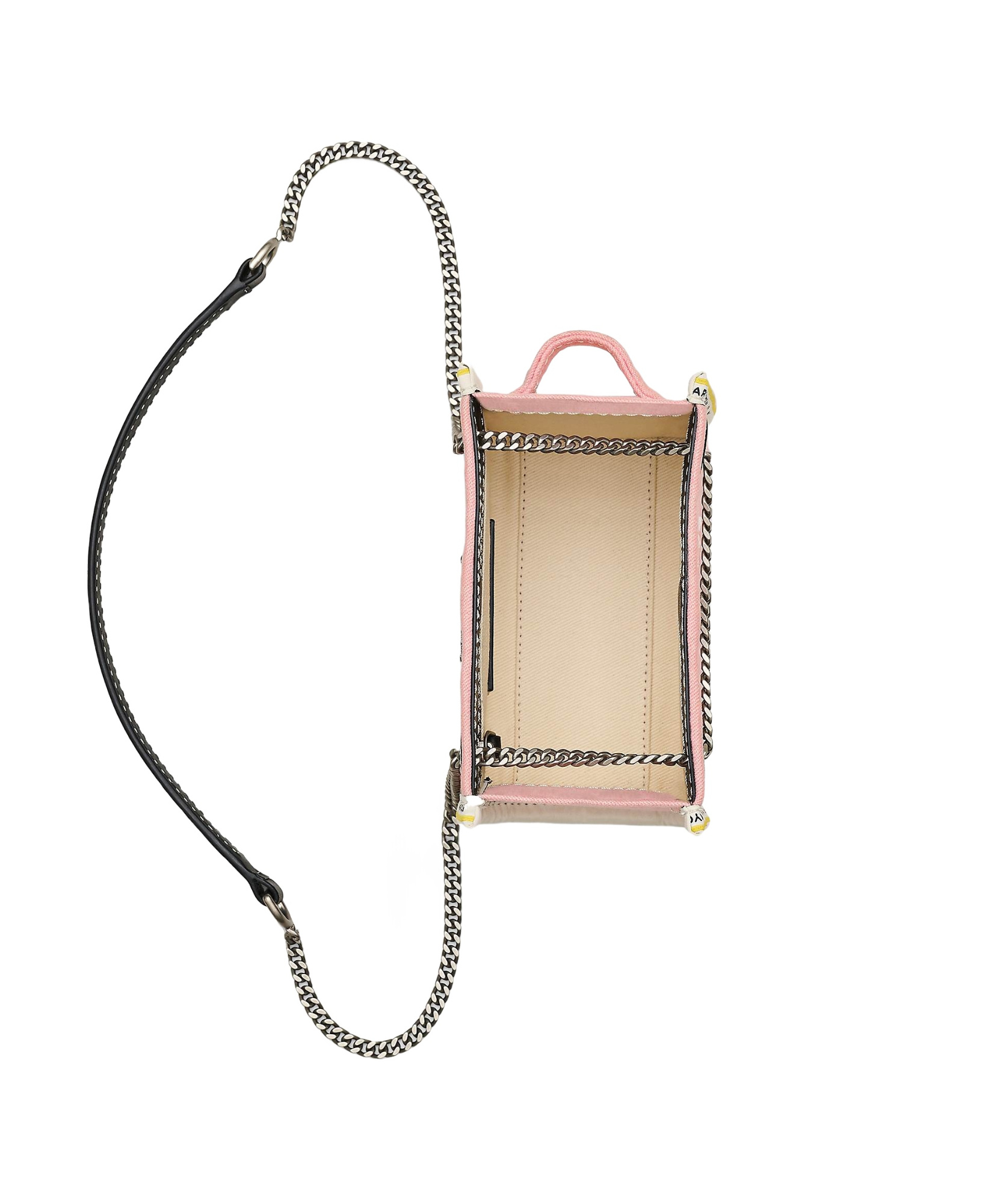 Marc Jacobs The Denim Chain Crossbody Tote Crossbody Bags Pink In Pink