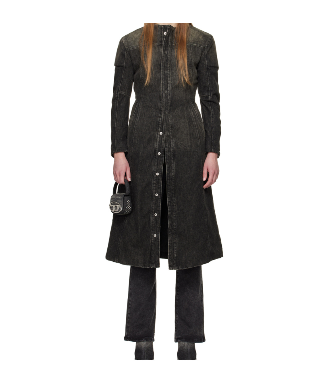 Diesel De-sy-s Denim Coat In Black