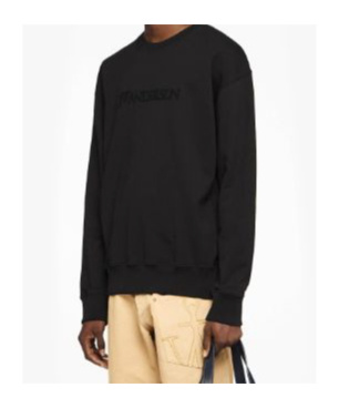 Jw Anderson Men Sweatshirt With Logo In Black