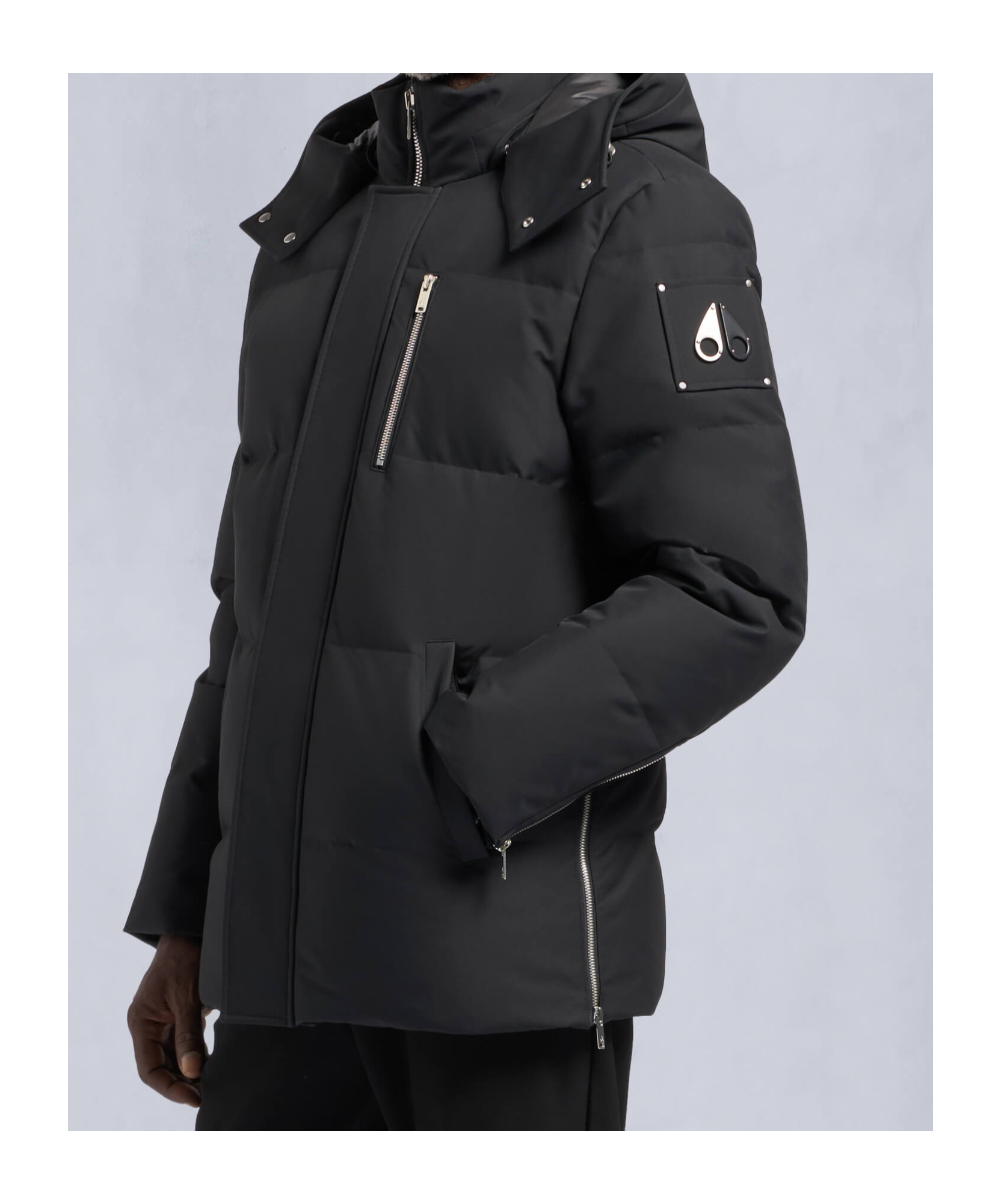 Moose Knuckles Cloud 3q Down Jacket In Black