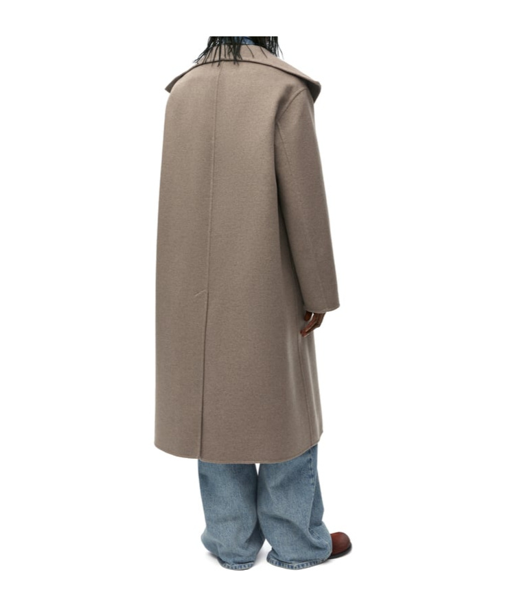 Loewe Belted Coat In Green