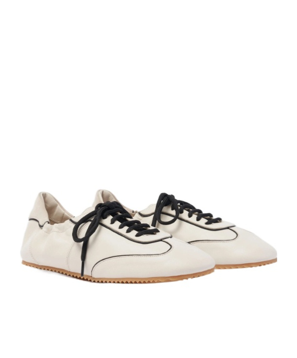 Scarosso Riley Lace-up Sneakers In White