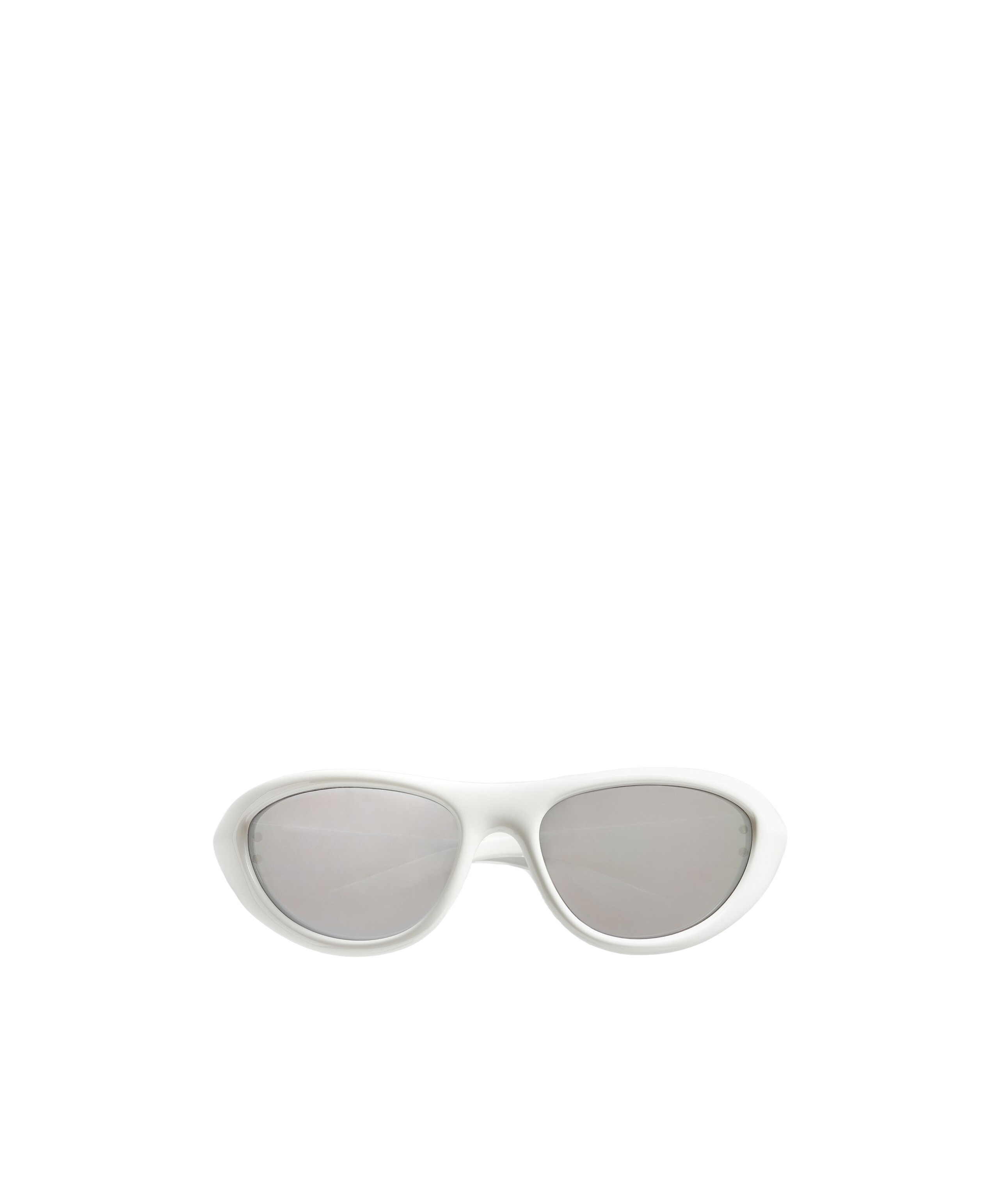 Bottega Veneta Eyewear Curve Sporty Cat Eye Frame Sunglasses In Gray