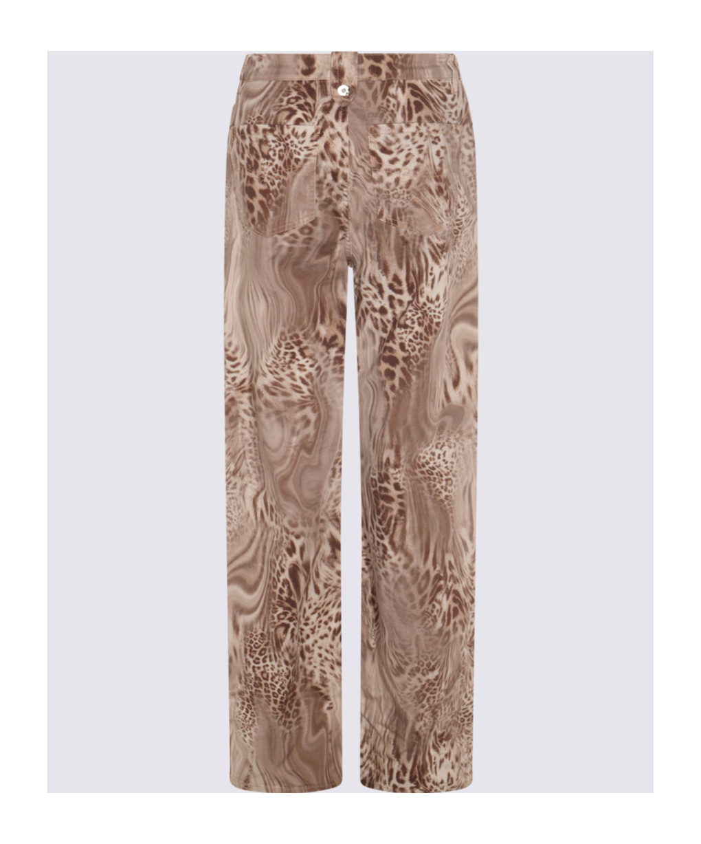 Blumarine Jeans In Brown Cotton In Nude