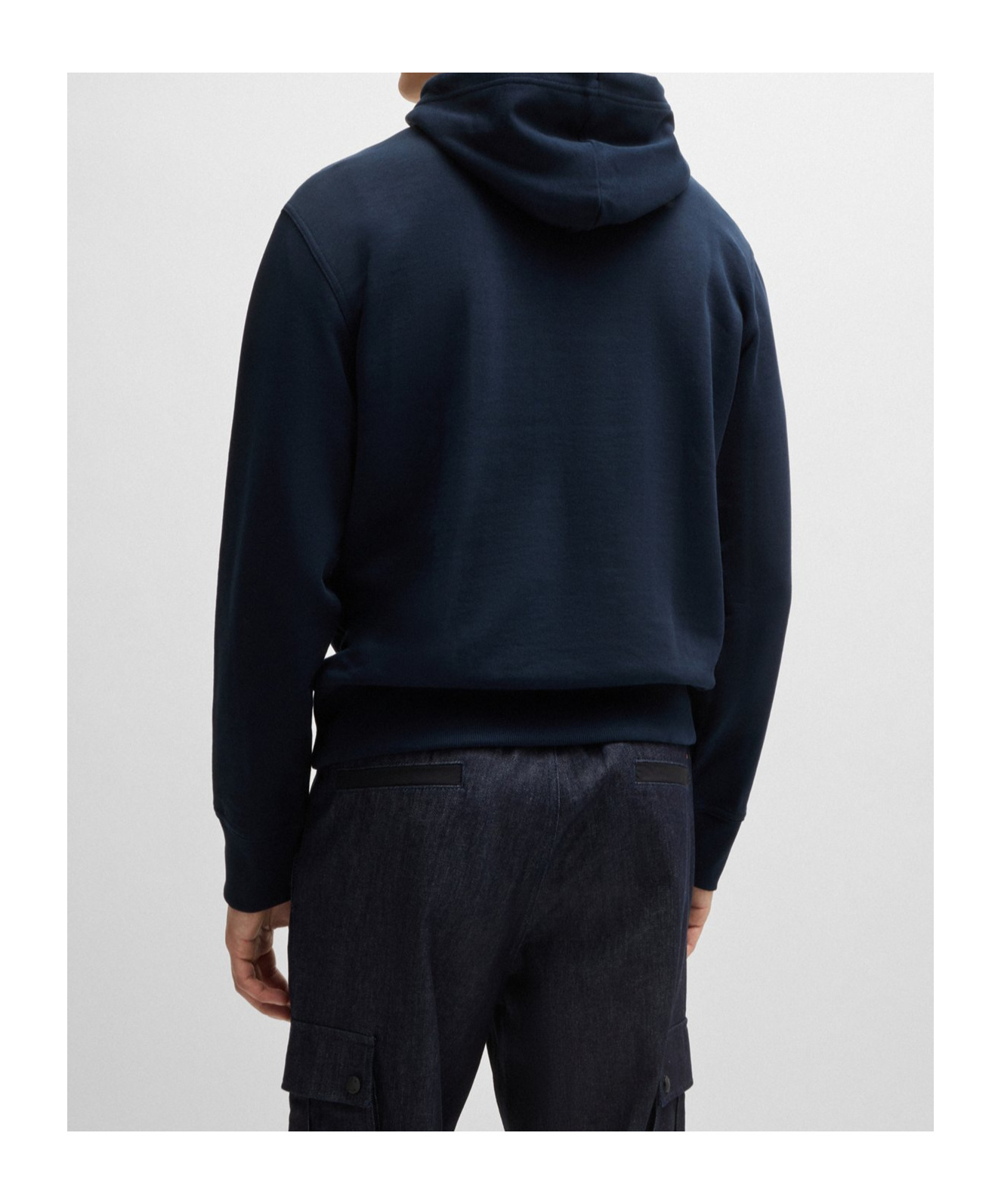 Shop Hugo Boss Logo-print Hoodie In Black