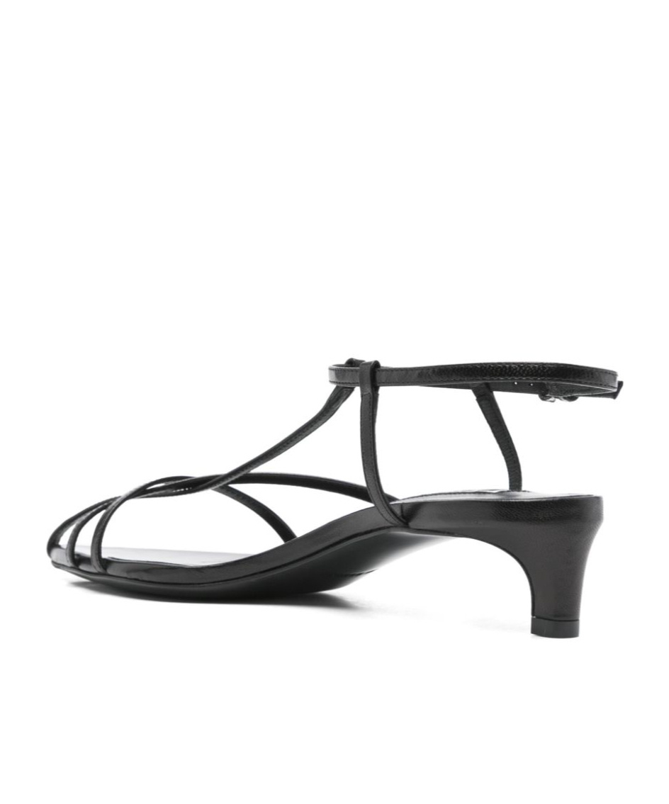 Jil Sander Black New Tripon 2 Sandals In Black