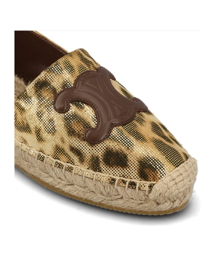 Celine Logo Espadrille In Nude