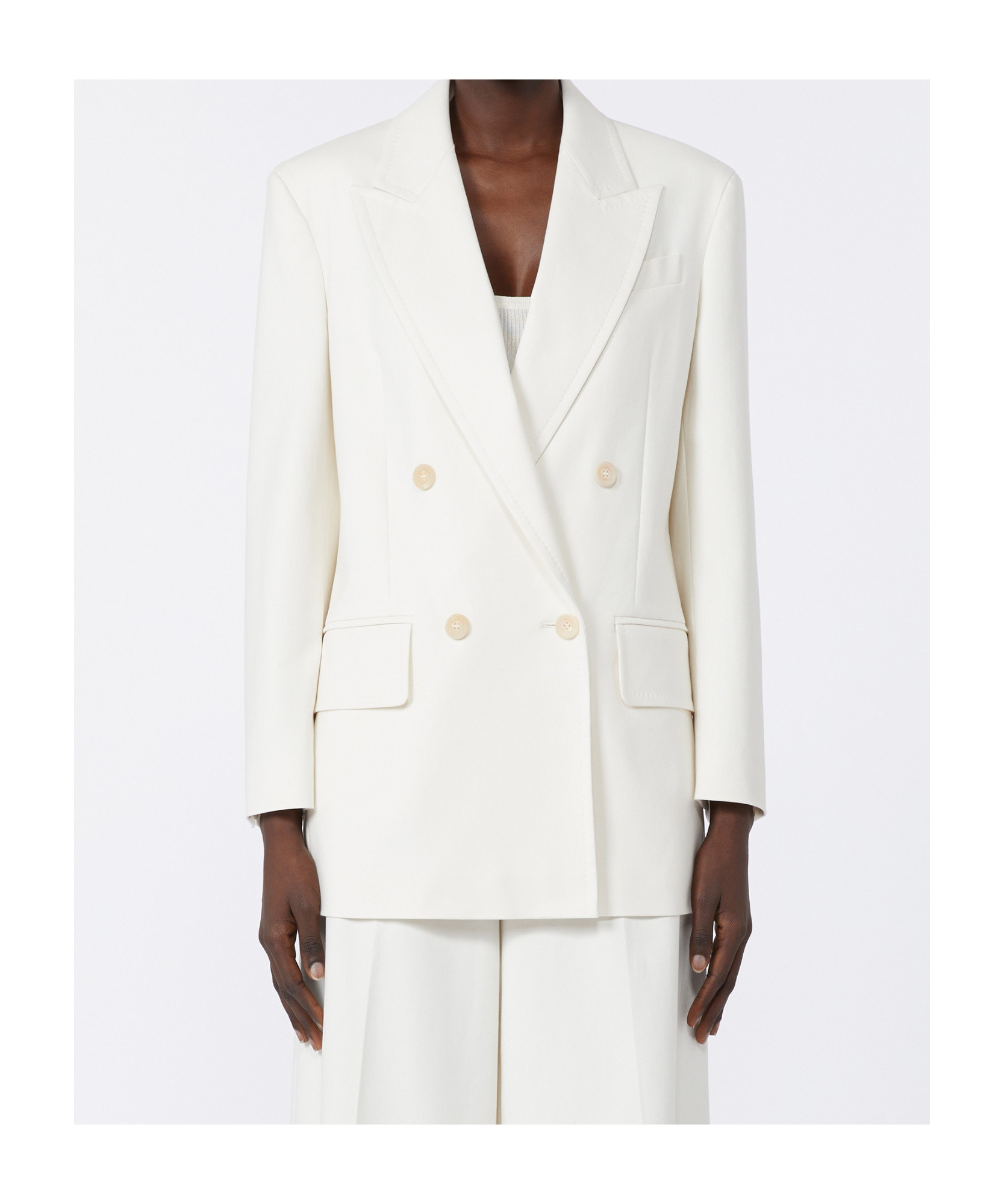 Max Mara Olimpia Jacket In Stretch Canvas