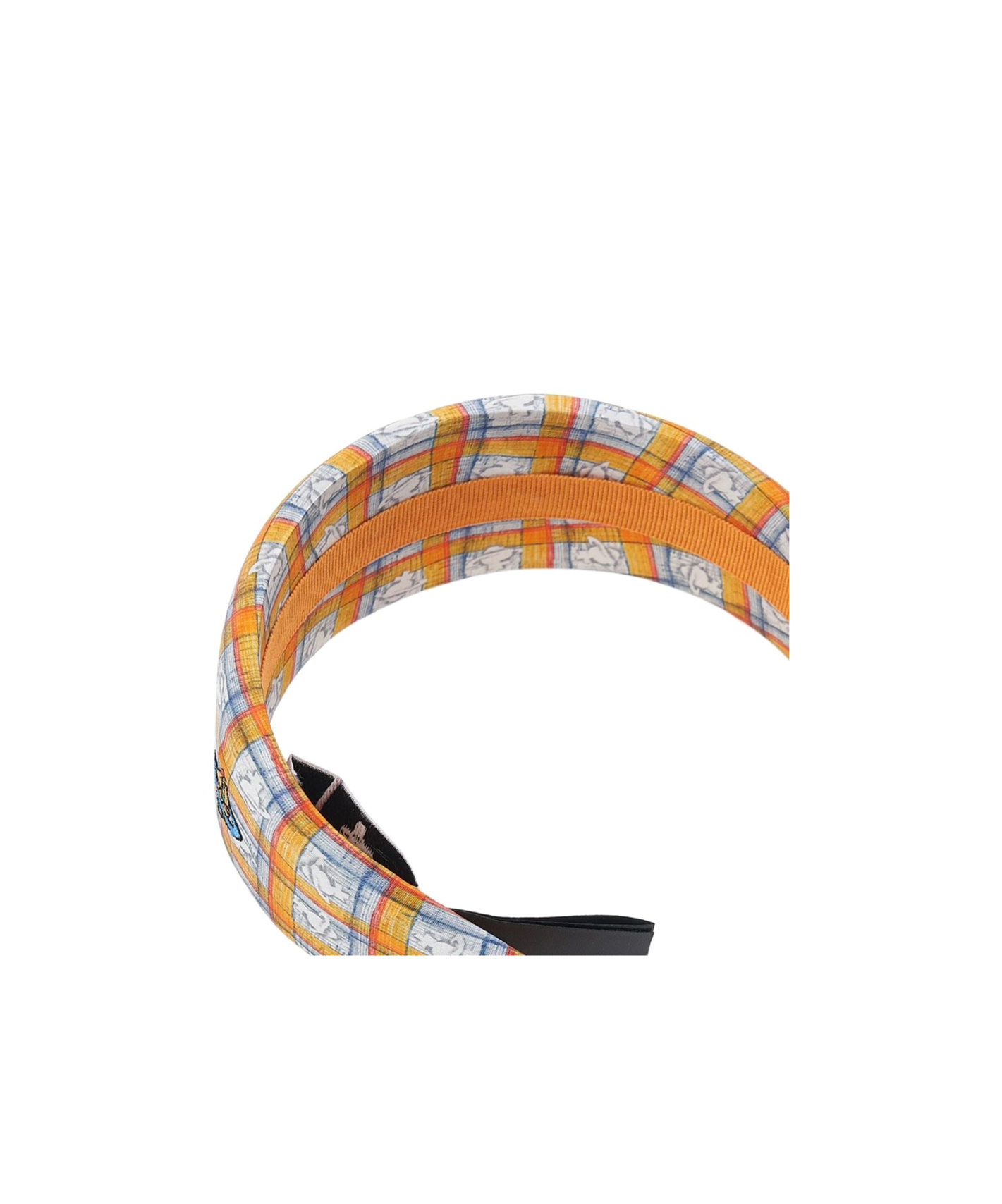 Vivienne Westwood Plaid Hair Accessories In Orange