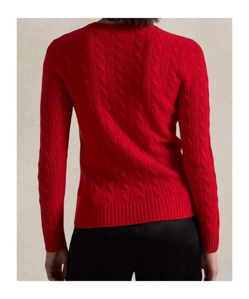 Shop Polo Ralph Lauren Cable-knit Jumper In Red