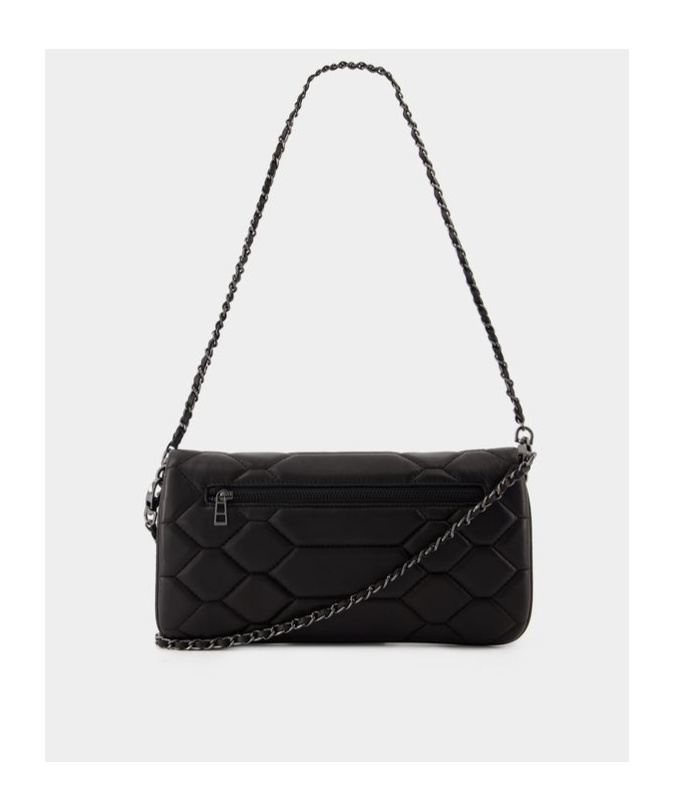 Zadig & Voltaire Rock Mat Scale Clutch Bag In Black