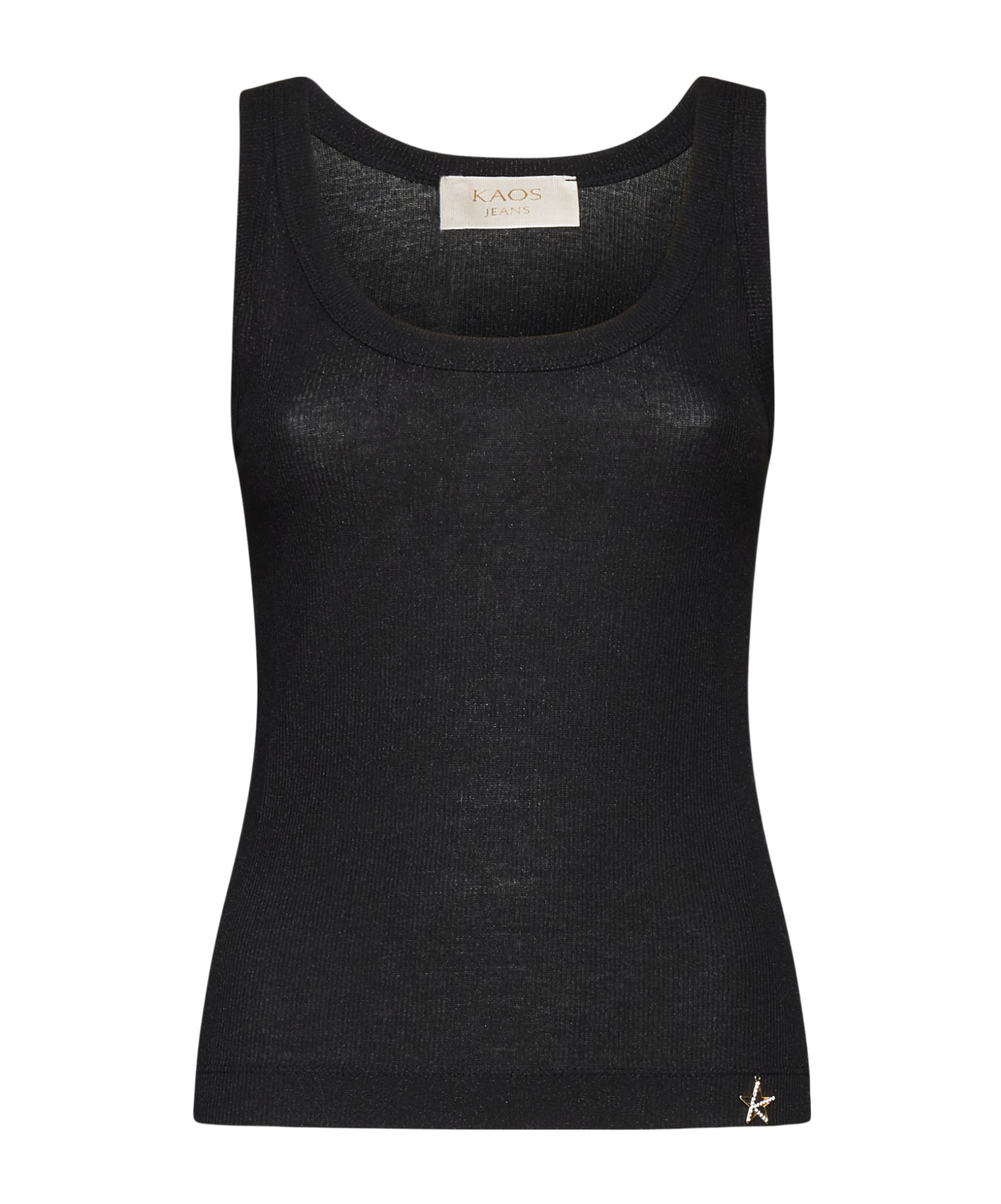 Kaos Embellished Tank Top In Black