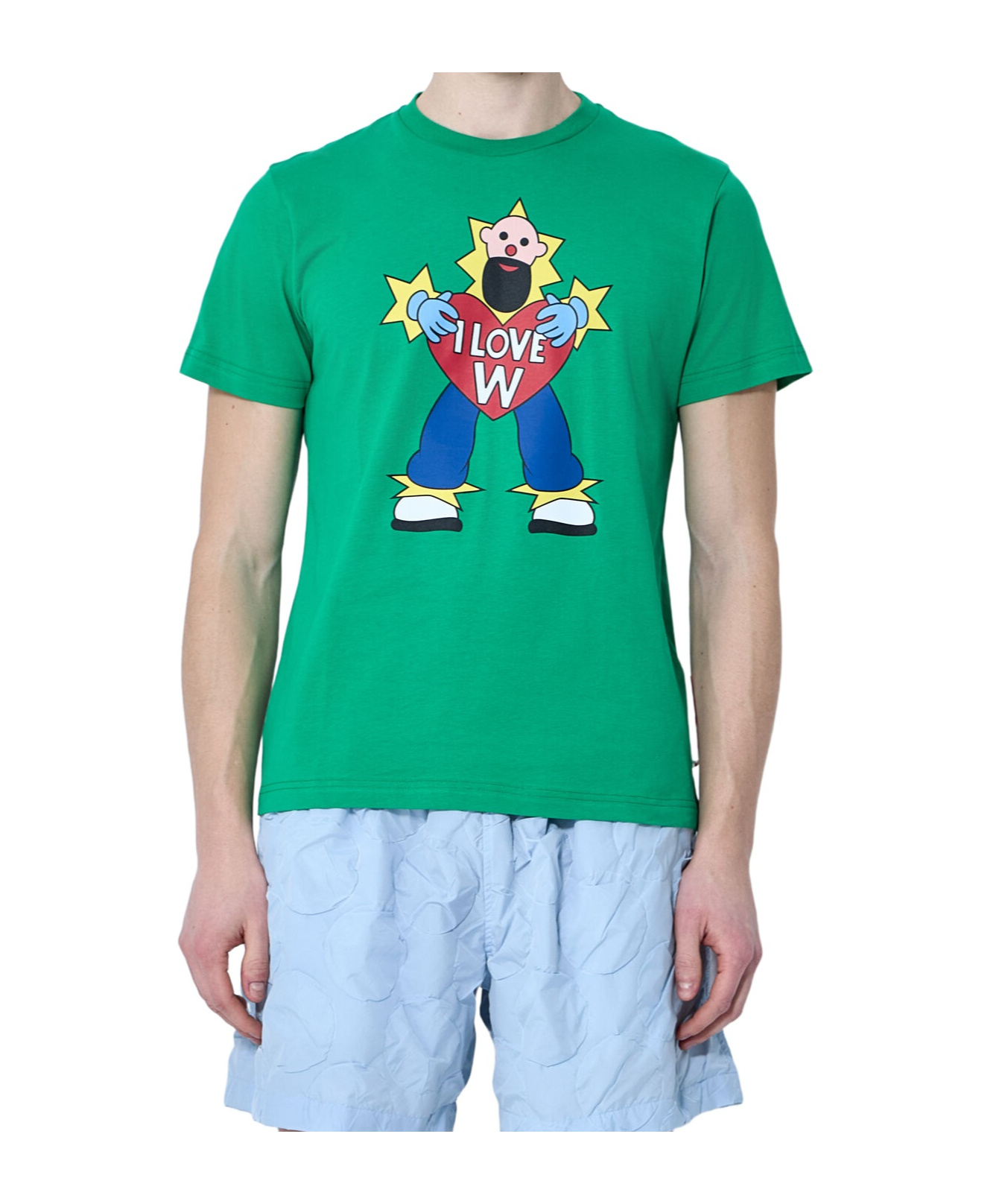 Walter Van Beirendonck Logo Motif T-shirt In Green