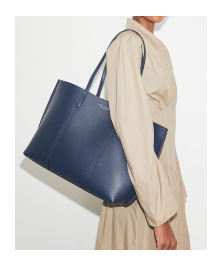 Tory Burch Mini Perry Tote In Black