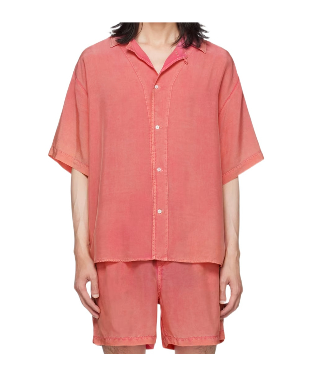 Eytys Button-down Short-sleeved Shirt In Pink