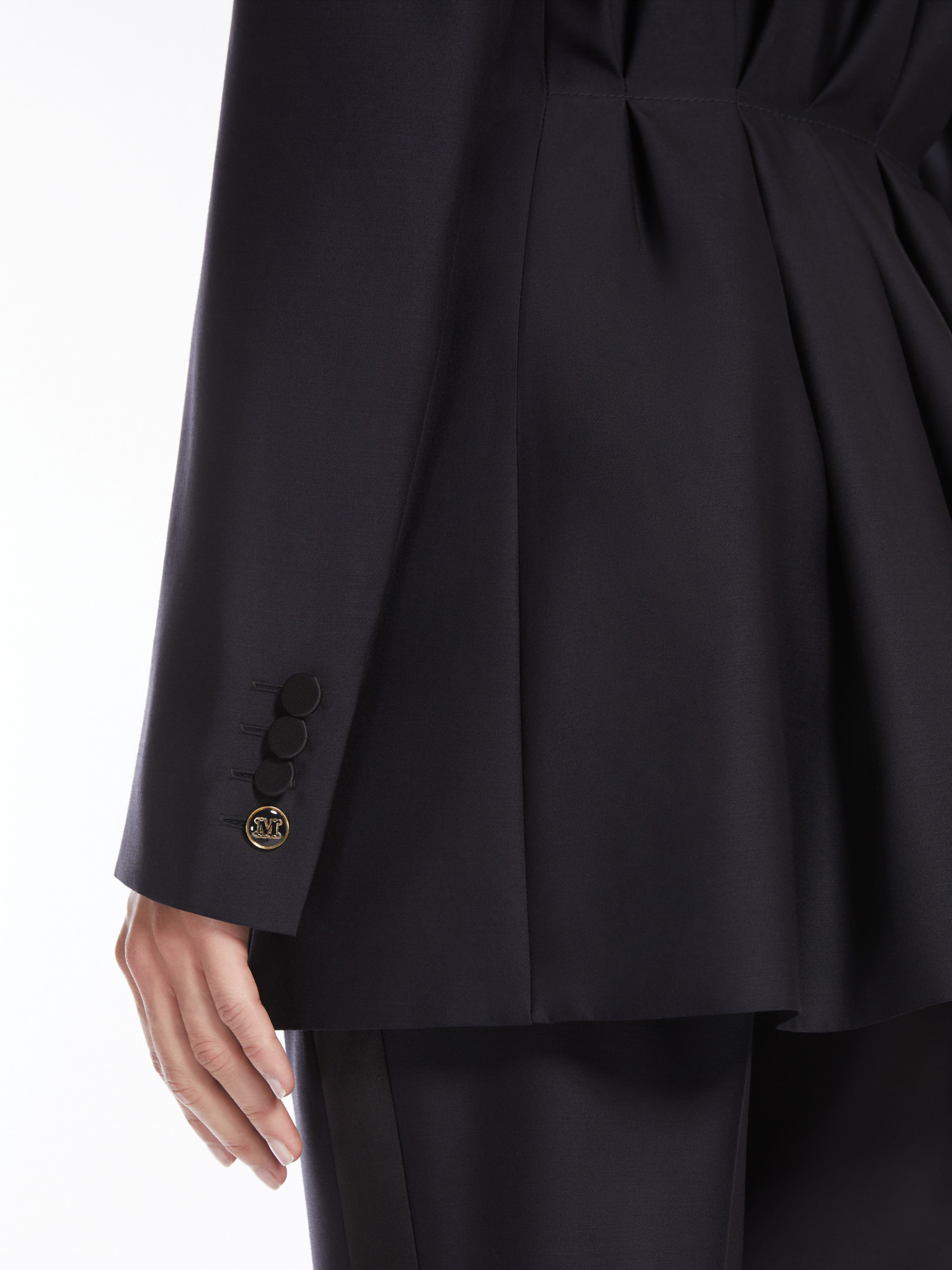 Max Mara Andina Single-breasted Blazer In Black