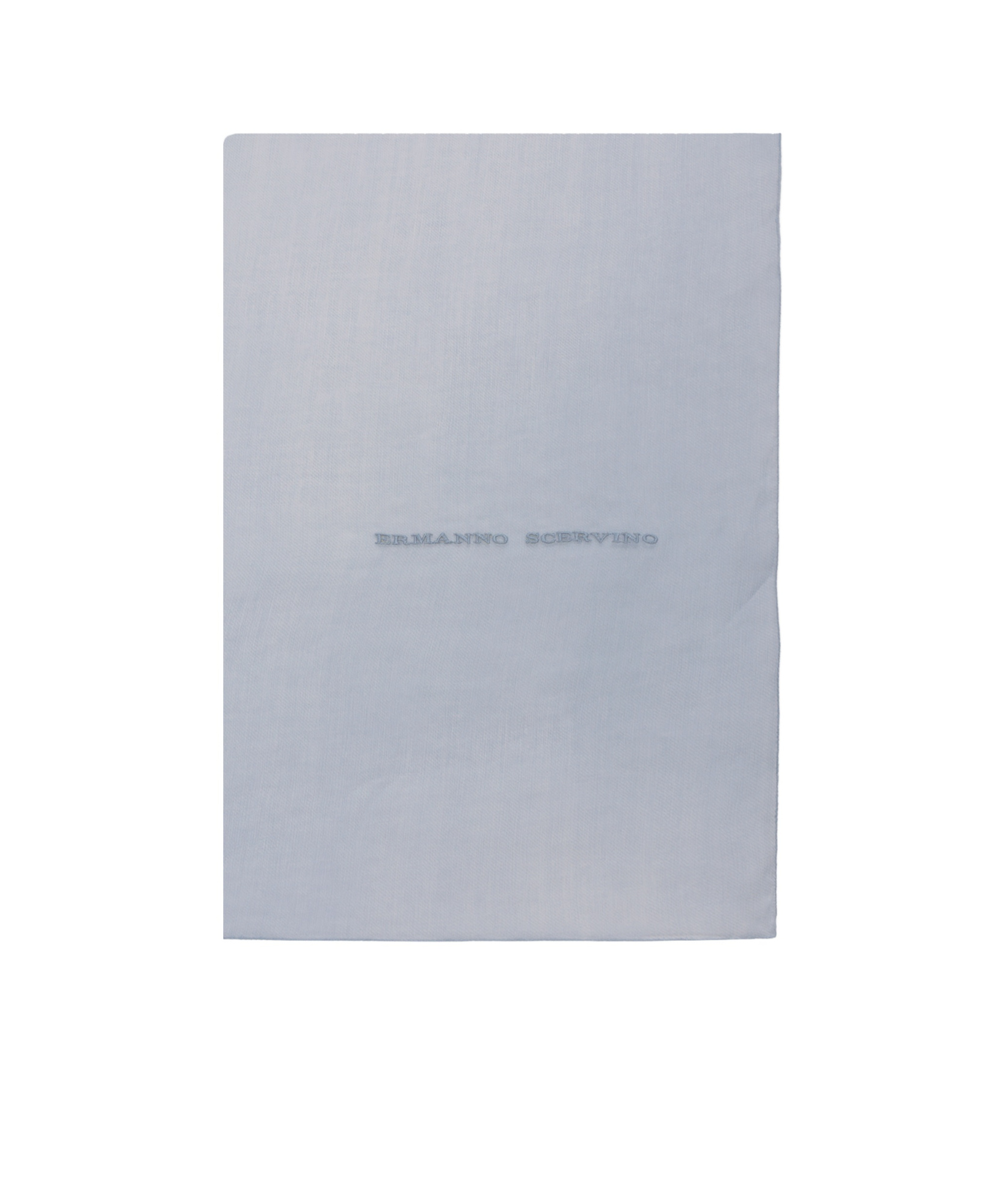 Ermanno Scervino Denim Print Silk Stole In Blue