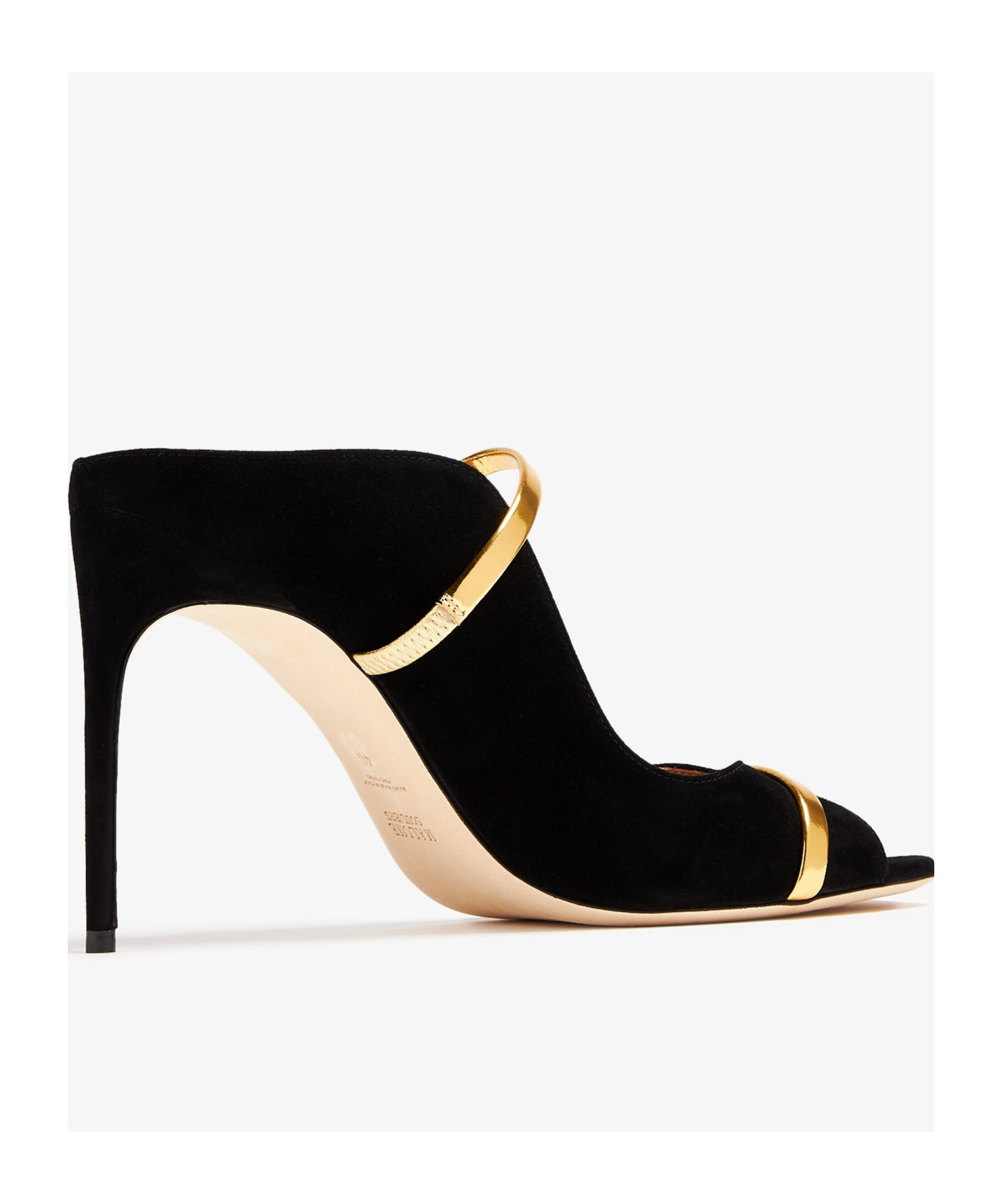 Shop Malone Souliers Square-headed High-heeled Sandals In Black