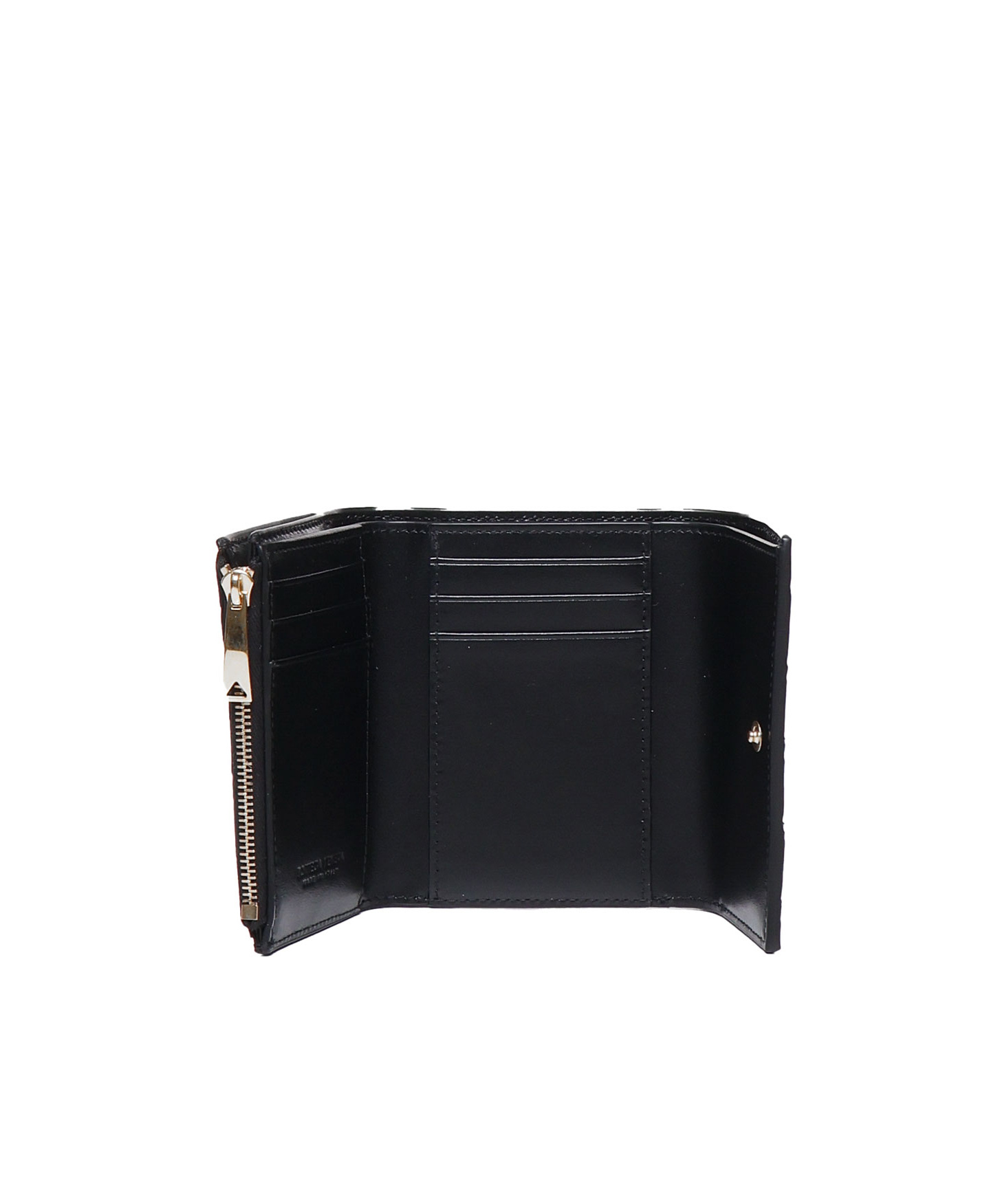 Bottega Veneta Weaving Wallet In Black