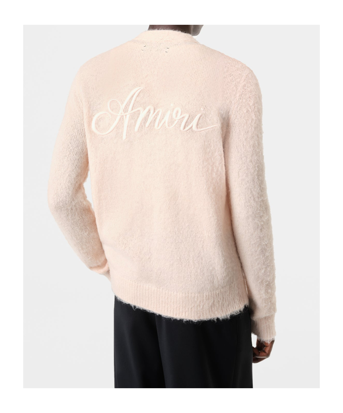 Amiri Ma Swirl Cardigan In Nude