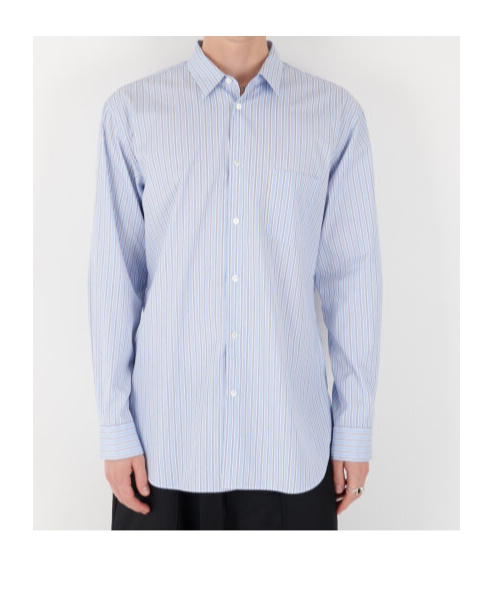 Comme Des Garçons Striped Shirt In White