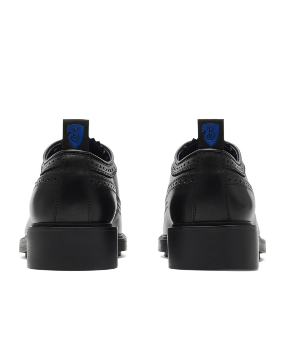 Burberry Leather Loch Brogues In Black