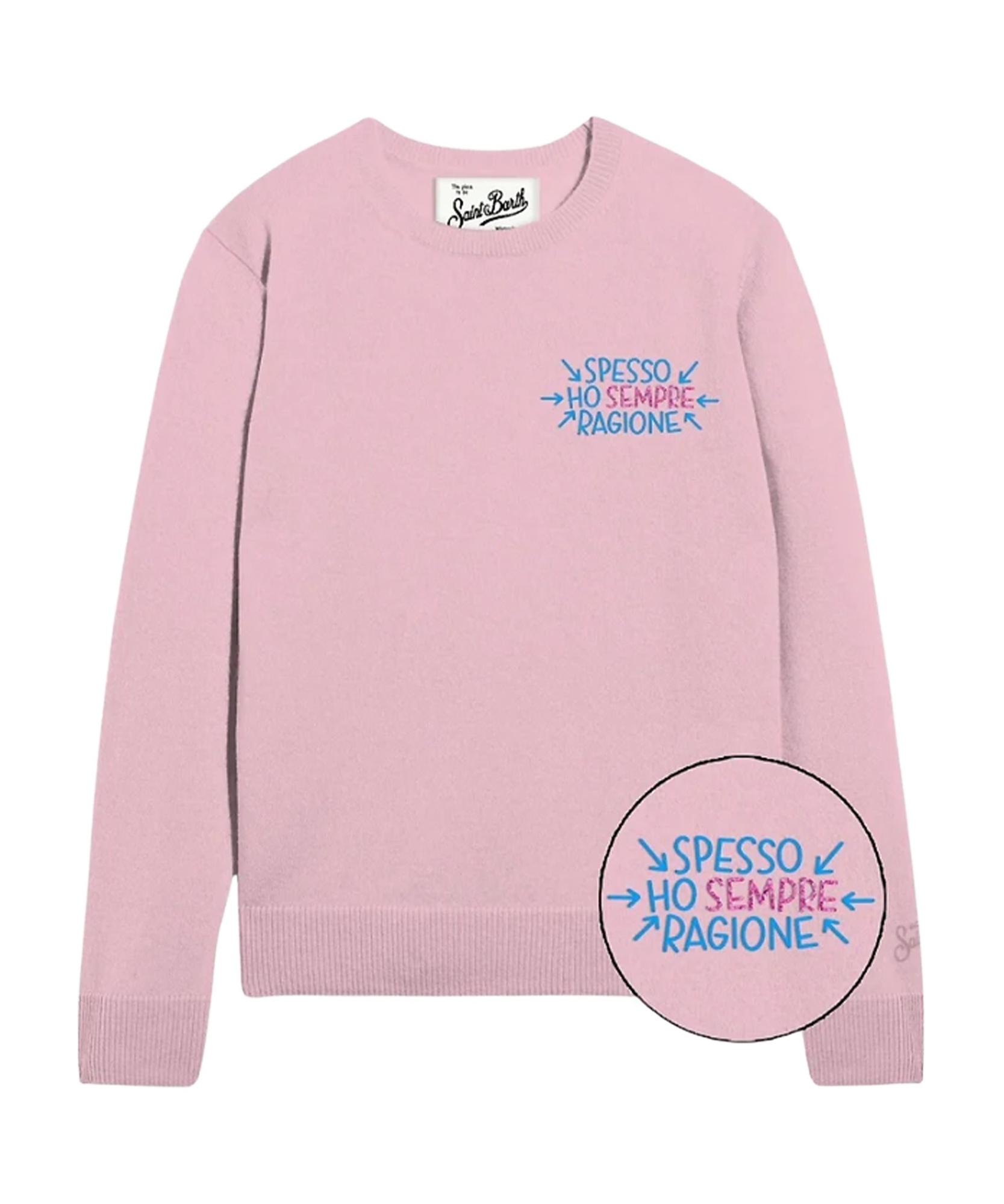 Mc2 Saint Barth Crew Neck Sweatshirt In Pink